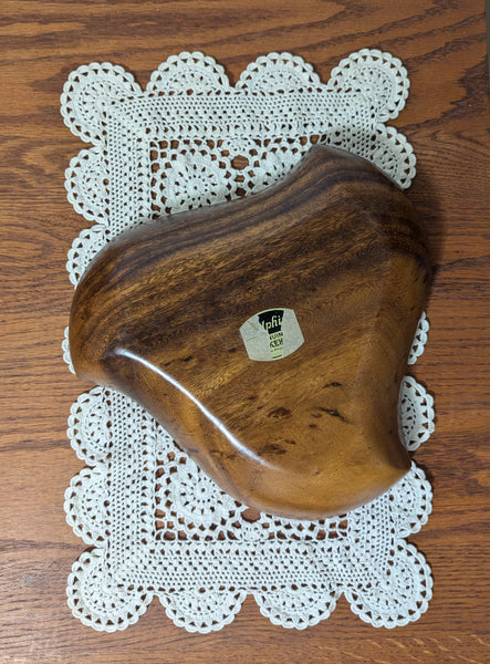 Wood Bowl with Wood Fruit