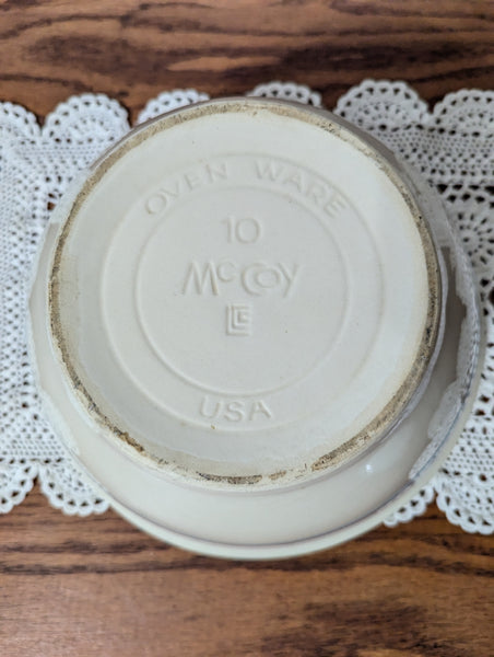 McCoy 10 inch Bowl - Cream with Blue and Pink Stripes