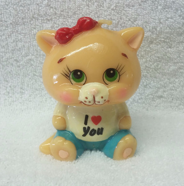 Cat Candle - Vintage - Russ Berrie