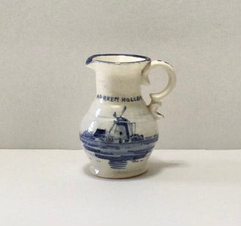 Delft Blue Pottery Cream Pitcher