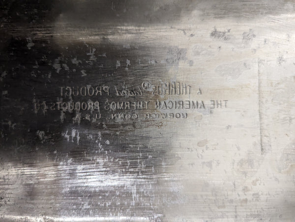 Vintage Aluminum Lunch Box with Thermos