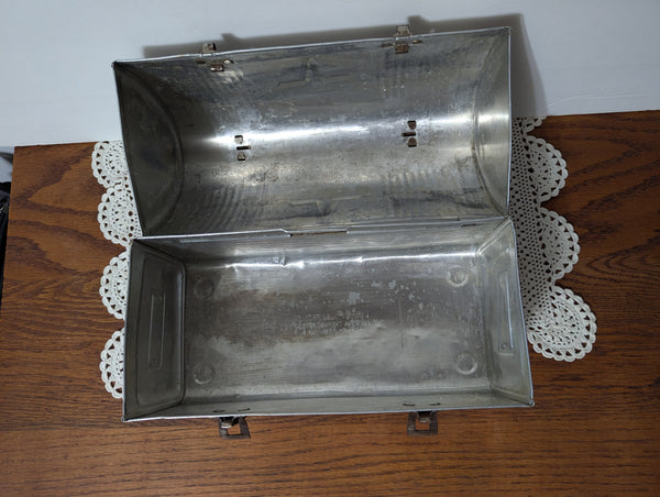 Vintage Aluminum Lunch Box with Thermos