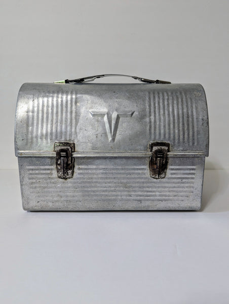 Vintage Aluminum Lunch Box with Thermos