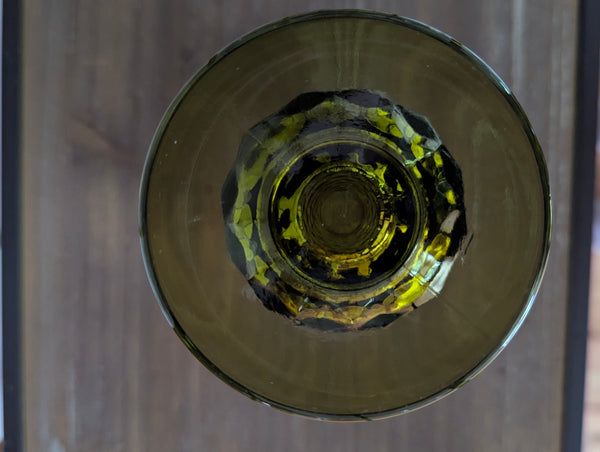 Six Green Whitehall Glasses