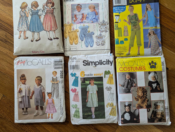 Vintage Children's Clothing Patterns