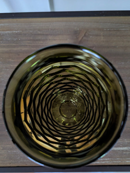 Six Green Whitehall Glasses
