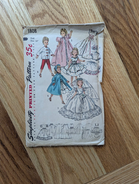 Vintage Doll Clothes Patterns
