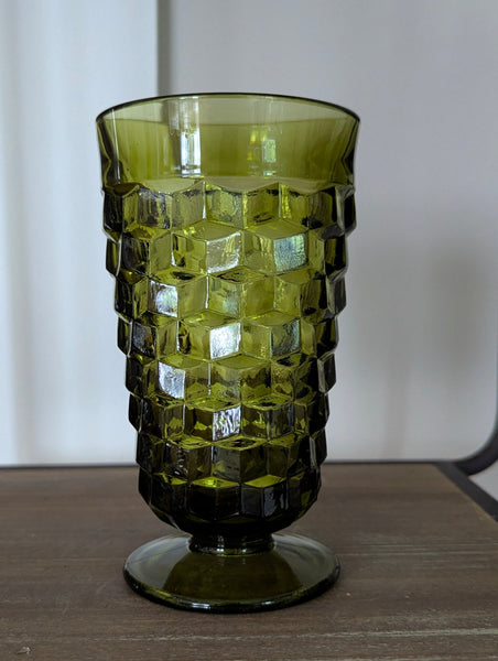 Six Green Whitehall Glasses