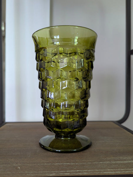 Six Green Whitehall Glasses
