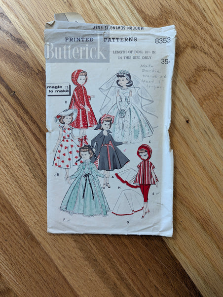 Vintage Doll Clothes Patterns