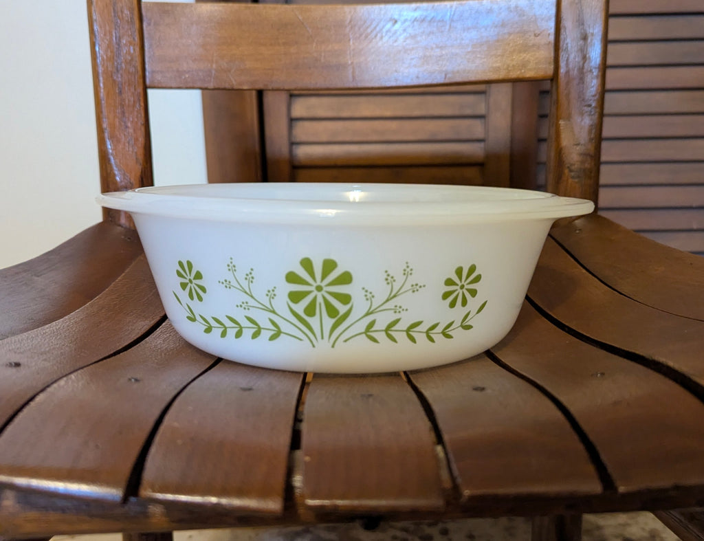 Green Glassbake Dish and Baking Dish