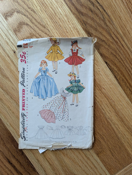 Vintage Doll Clothes Patterns
