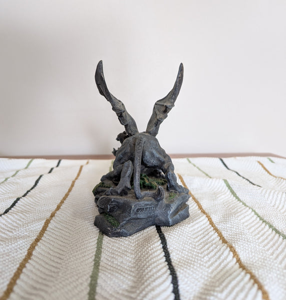 Summit Collection Gargoyle with Wings Crawling on Rock