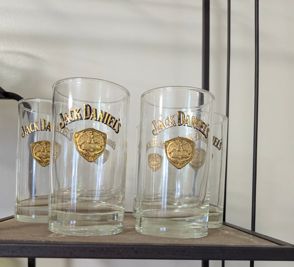 Jack Daniel Gold Medal Highball Glasses - set of 6