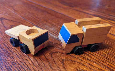 Mattel Putt Putt Wooden Trucks