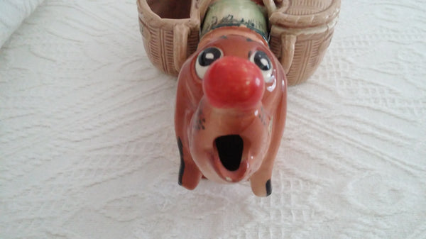 Dachshund Teapot- Japan