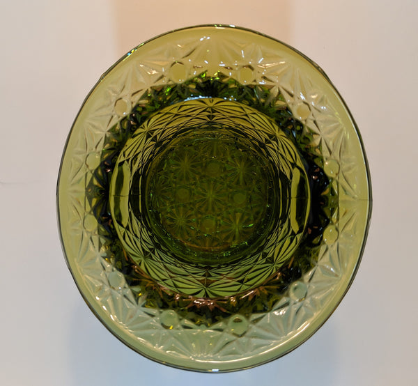 Green Glass Hat - Button and Daisy