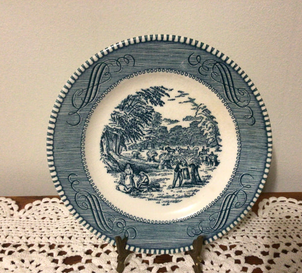 Currier and Ives, Harvest, Bread and Butter Plates (5)