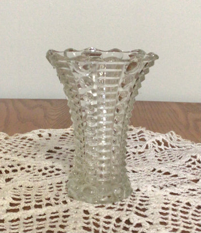 Indiana Glass Vase - Mayflower Dots and Rays