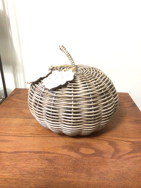 Wicker Pumpkin - Brownish Grey