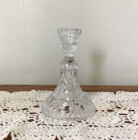 Glass Candlestick 6 inches