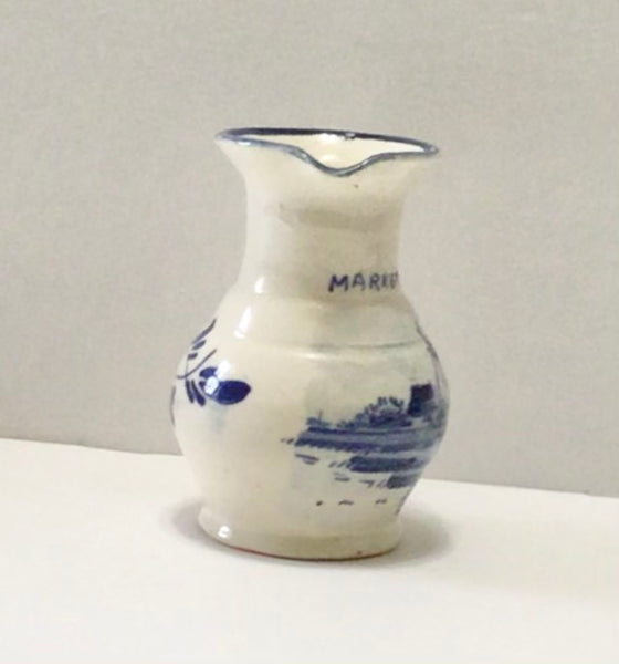 Delft Blue Pottery Cream Pitcher