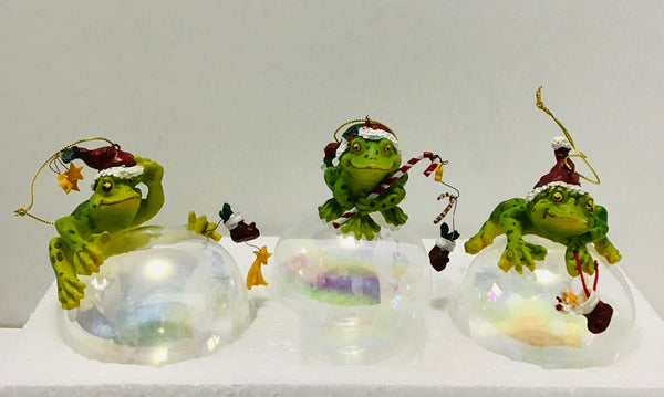 Frog Christmas Ornaments