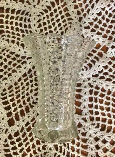 Indiana Glass Vase - Mayflower Dots and Rays