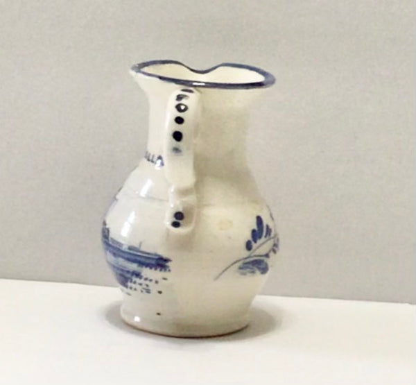 Delft Blue Pottery Cream Pitcher