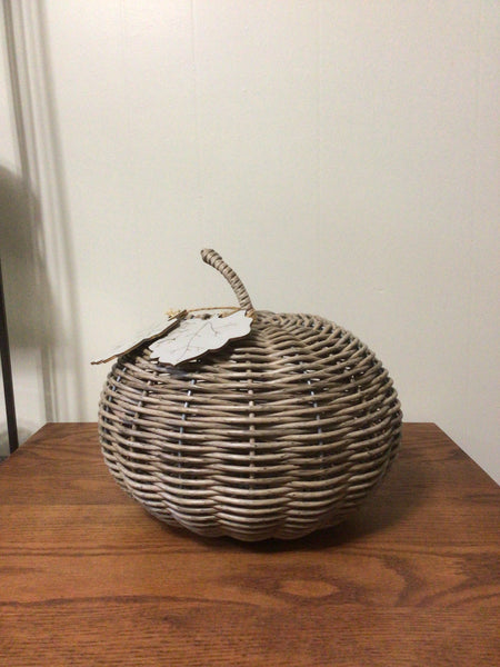 Wicker Pumpkin - Brownish Grey